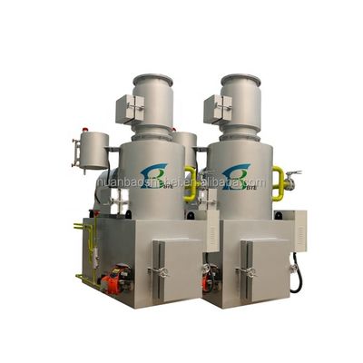 工業廃棄物のリサイクル用ガス燃料750L/Hの焼却炉 容量30~500kg/時間