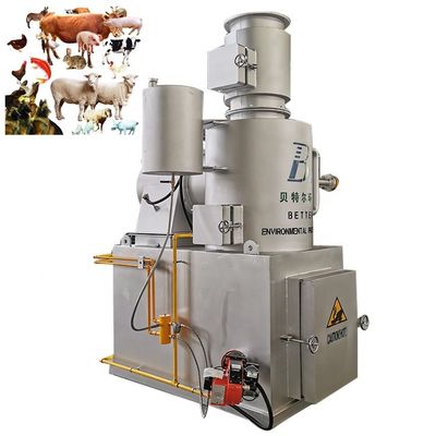 農場やペットクリニックでのペット廃棄物処理のための重量1000kgの無煙焼却機