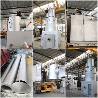 プラスチック工場廃棄物焚焼場 環境保護設備 750L/H 容量