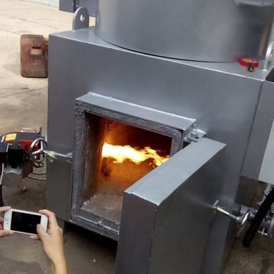 100-150Kgs/負荷容量 2つの室で動物廃棄物を燃焼するための廃棄物焚化器