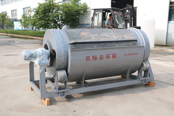 5000L/H 砂糖ゴム バガセ 紙パルス 海藻 脱水分離器 マイクロスクリーン 回転ドラムフィルター